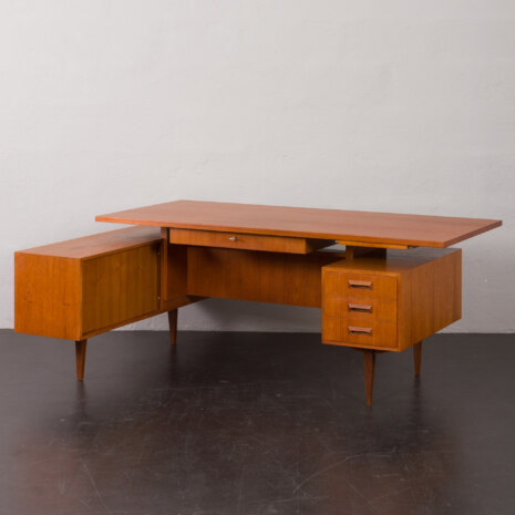 23310 mid-century teak executive desk-15 23310 mid-century teak executive desk-15