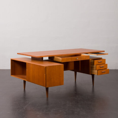 23310 mid-century teak executive desk-7 23310 mid-century teak executive desk-7