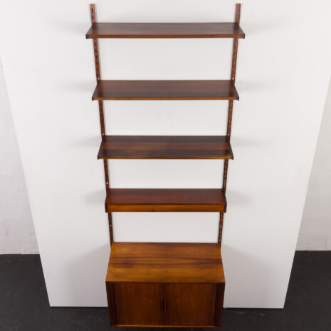 23324 Étagère en palissandre avec armoire à portes à tambour, Kai Kristiansen, Danemark, années 1960-10 23324 Étagère en palissandre avec armoire à portes à tambour, Kai Kristiansen, Danemark, années 1960-10