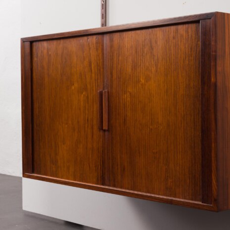 23324 Étagère en palissandre avec armoire à portes tambour, Kai Kristiansen, Danemark, 1960-19 23324 Étagère en palissandre avec armoire à portes tambour, Kai Kristiansen, Danemark, 1960-19