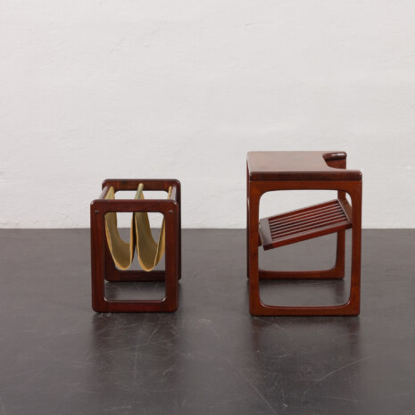 23340 table d'appoint en teck massif danois gelsted - porte-magazine-4 23340 table d'appoint en teck massif danois gelsted - porte-magazine-4