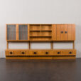 22072 Norwegian dark Oak wall unit with brass details-11