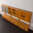 22072 Norwegian dark Oak wall unit with brass details-16