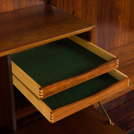 23322 Poul Cadovius 3 bay rosewood wallunit with secretarie-11 23322 Poul Cadovius 3 bay rosewood wallunit with secretarie-11