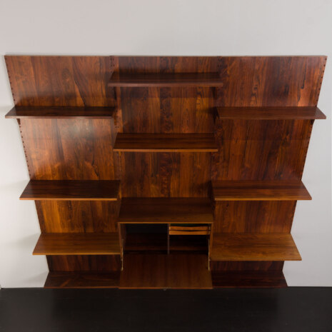 23322 Poul Cadovius 3 bay rosewood wallunit with secretarie-16 23322 Poul Cadovius 3 bay rosewood wallunit with secretarie-16