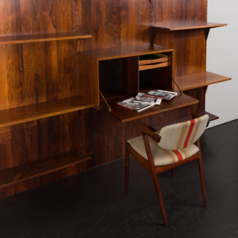 23322 Poul Cadovius 3 bay rosewood wallunit with secretarie-22 23322 Poul Cadovius 3 bay rosewood wallunit with secretarie-22