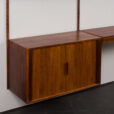 23325 Home office shelving system w. Desk, display cabinet and tambour doors cabinet, Kai Kristiansen, Denmark, 1960s-14