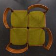 23337 set of 4 chairs in teak Johannes Andersen-11