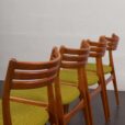 23337 set of 4 chairs in teak Johannes Andersen-7