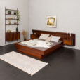 23355 king size rosewood bed frame-2