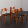 23142 Set of 4 teak mid century chairs by Funder-Schmidt _ Madsen , 1960s-2