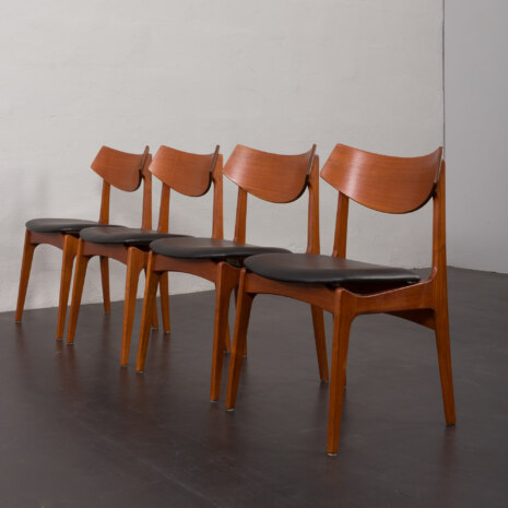 23142 Set of 4 teak mid century chairs by Funder-Schmidt _ Madsen , 1960s-3 23142 Set of 4 teak mid century chairs by Funder-Schmidt _ Madsen , 1960s-3
