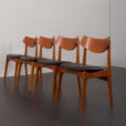 23142 Set of 4 teak mid century chairs by Funder-Schmidt _ Madsen , 1960s-3