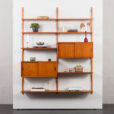 23372 two bay teak wall unit-1