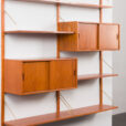 23372 two bay teak wall unit-10