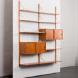 23372 two bay teak wall unit-3