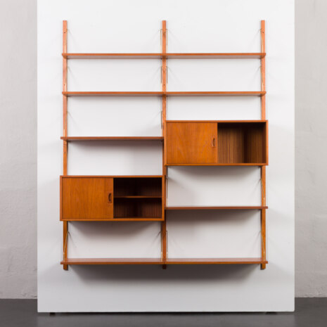 23372 two bay teak wall unit-6 23372 two bay teak wall unit-6