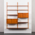 23372 two bay teak wall unit-8