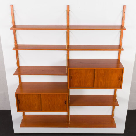 23372 two bay teak wall unit-9 23372 two bay teak wall unit-9