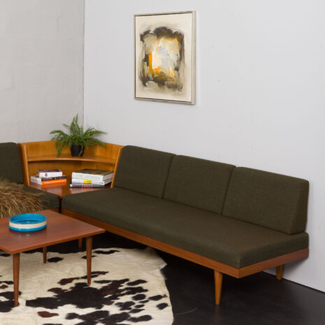 23386 Svane suit by Igmar Relling with two daybeds and a side table in original upholstery, Norway 1970s -A--2 23386 Svane suit by Igmar Relling with two daybeds and a side table in original upholstery, Norway 1970s -A--2