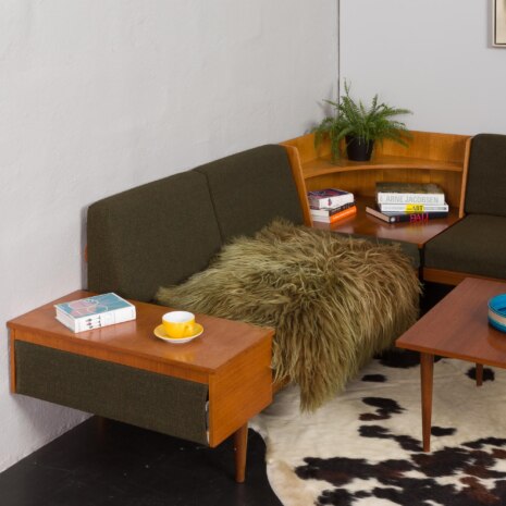 23386 Svane suit by Igmar Relling with two daybeds and a side table in original upholstery, Norway 1970s -A--3 23386 Svane suit by Igmar Relling with two daybeds and a side table in original upholstery, Norway 1970s -A--3