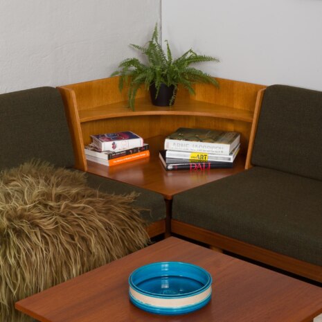 23386 Svane suit by Igmar Relling with two daybeds and a side table in original upholstery, Norway 1970s -A--4 23386 Svane suit by Igmar Relling with two daybeds and a side table in original upholstery, Norway 1970s -A--4