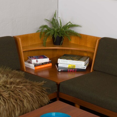 23386 Svane suit by Igmar Relling with two daybeds and a side table in original upholstery, Norway 1970s -A--5 23386 Svane suit by Igmar Relling with two daybeds and a side table in original upholstery, Norway 1970s -A--5