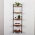 23488 Poul Cadovius 60cm wide Walnut bookshelf with Balck rails and hardware-1