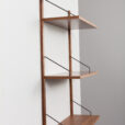 23491 Poul Cadovius walnut teak wall unit with 3 shelves, Denmark 1960s-8