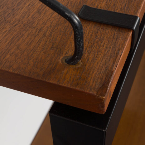 23492 Poul Cadovius home office wall unit in walnut with desk shelf and a portable lamp, Denmark 1960s-12 23492 Poul Cadovius home office wall unit in walnut with desk shelf and a portable lamp, Denmark 1960s-12