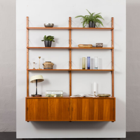 23501 Danish mid century teak wall unit in the style of Poul Cadovius, Denmark 1960s-1 23501 Danish mid century teak wall unit in the style of Poul Cadovius, Denmark 1960s-1