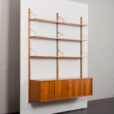 23501 Danish mid century teak wall unit in the style of Poul Cadovius, Denmark 1960s-3