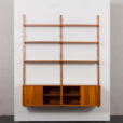 23501 Danish mid century teak wall unit in the style of Poul Cadovius, Denmark 1960s-6
