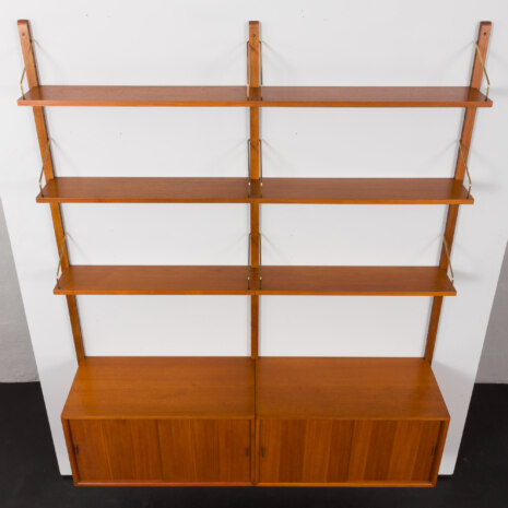 23501 Danish mid century teak wall unit in the style of Poul Cadovius, Denmark 1960s-9 23501 Danish mid century teak wall unit in the style of Poul Cadovius, Denmark 1960s-9