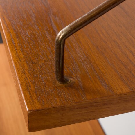 23502 Poul Cadovius Wall unit in teak with tambour doors cabinet to Poul Cadovius -13 23502 Poul Cadovius Wall unit in teak with tambour doors cabinet to Poul Cadovius -13