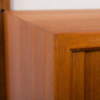 23502 Poul Cadovius Wall unit in teak with tambour doors cabinet to Poul Cadovius -14