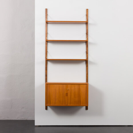 23502 Poul Cadovius Wall unit in teak with tambour doors cabinet to Poul Cadovius -6 23502 Poul Cadovius Wall unit in teak with tambour doors cabinet to Poul Cadovius -6
