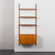 23502 Poul Cadovius Wall unit in teak with tambour doors cabinet to Poul Cadovius -6