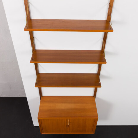 23502 Poul Cadovius Wall unit in teak with tambour doors cabinet to Poul Cadovius -7 23502 Poul Cadovius Wall unit in teak with tambour doors cabinet to Poul Cadovius -7