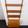 23502 Poul Cadovius Wall unit in teak with tambour doors cabinet to Poul Cadovius -7