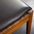 22385 Kai Kristiansen rosewood chair model 42 in black aniline leather, Denmark 1960s-11