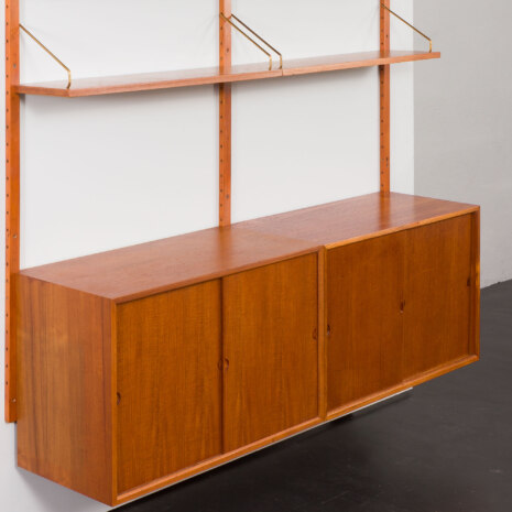 23220.1 Poul Cadovius Royal wall unit in teak for Cado, Denmark, 1960s-10 23220.1 Poul Cadovius Royal wall unit in teak for Cado, Denmark, 1960s-10