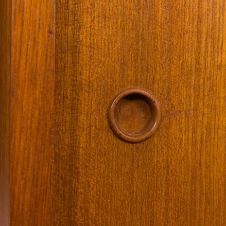 23244 Danish wall unit in teak by Preben Sorensen with a desk and sliding doors cabinet, 1960s-11 23244 Danish wall unit in teak by Preben Sorensen with a desk and sliding doors cabinet, 1960s-11