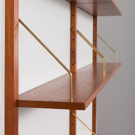 23244 Danish wall unit in teak by Preben Sorensen with a desk and sliding doors cabinet, 1960s-14 23244 Danish wall unit in teak by Preben Sorensen with a desk and sliding doors cabinet, 1960s-14