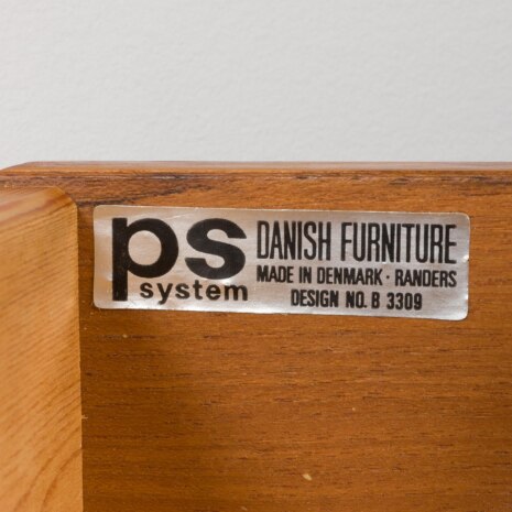 23244 Danish wall unit in teak by Preben Sorensen with a desk and sliding doors cabinet, 1960s-19 23244 Danish wall unit in teak by Preben Sorensen with a desk and sliding doors cabinet, 1960s-19