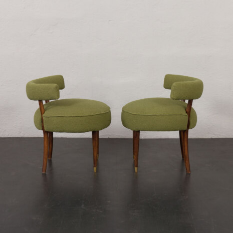23335 pair od two italian stools gio ponti style-3 23335 pair od two italian stools gio ponti style-3