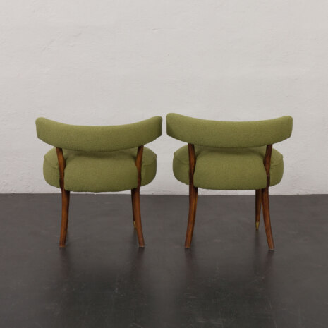 23335 pair od two italian stools gio ponti style-8 23335 pair od two italian stools gio ponti style-8