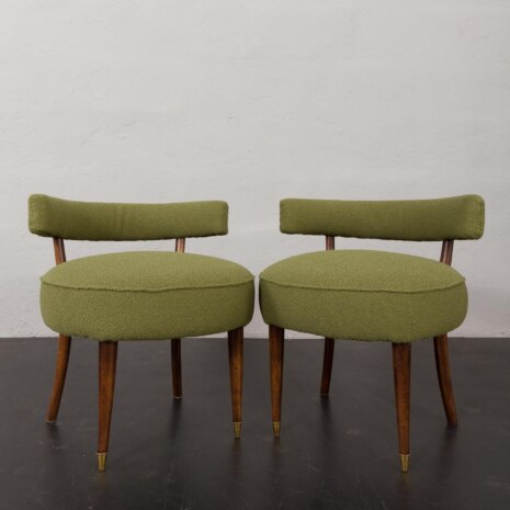 23335 pair od two italian stools gio ponti style-9 23335 pair od two italian stools gio ponti style-9