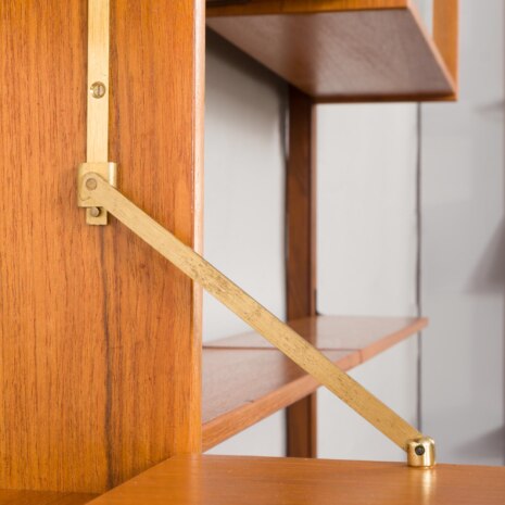 23356 three bay wall unit in teak-20 23356 three bay wall unit in teak-20