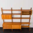 23356 three bay wall unit in teak-9